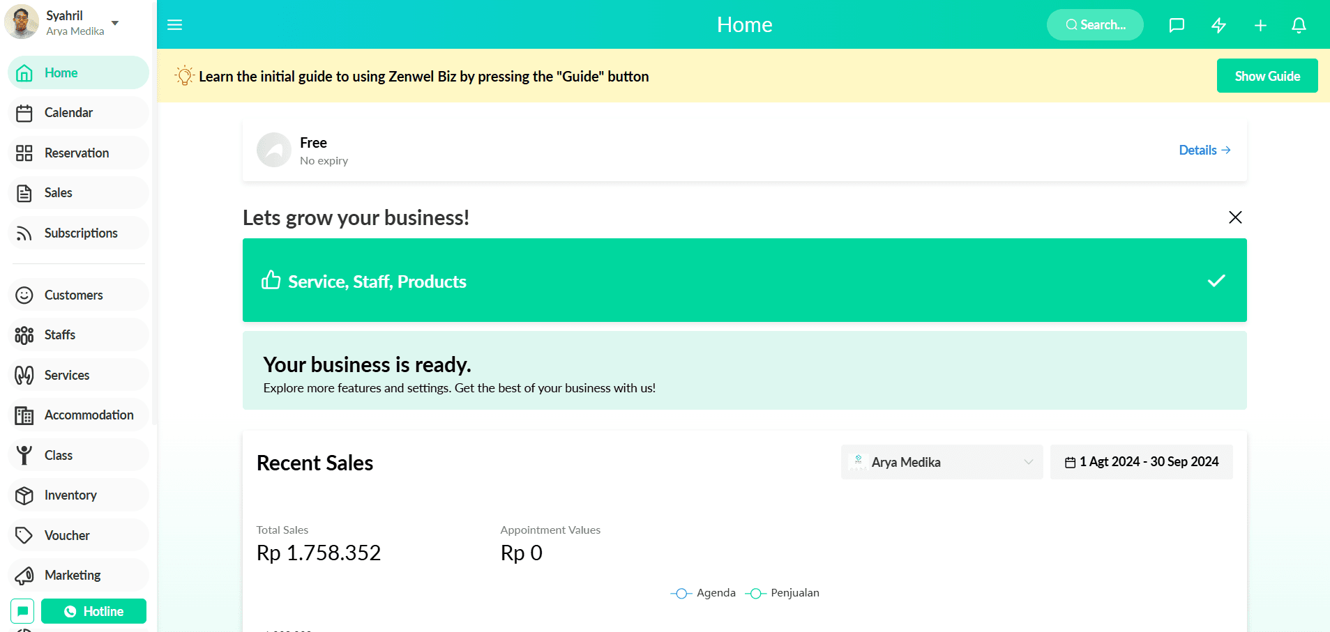 Zenwel BIZ Backoffice